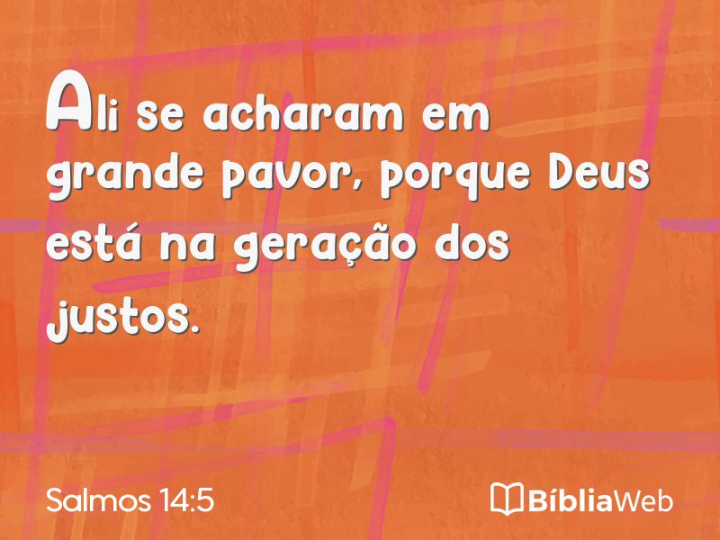 Salmos 14:5 em imagem para compartilhar