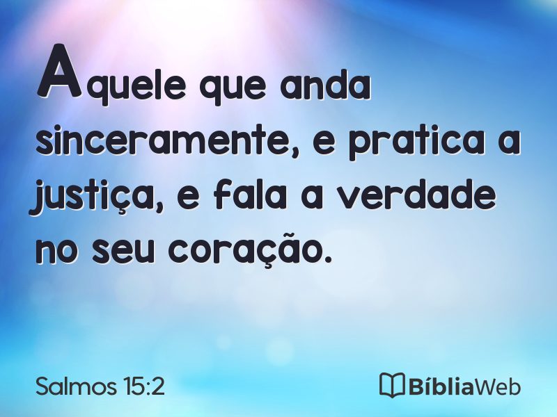 Salmos 15:2 em imagem para compartilhar