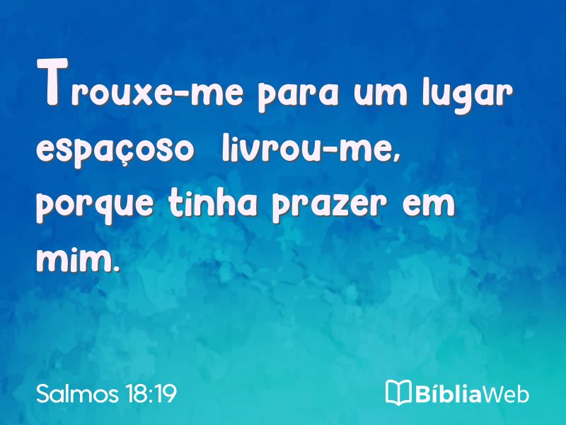 Salmos 18:19 em imagem para compartilhar