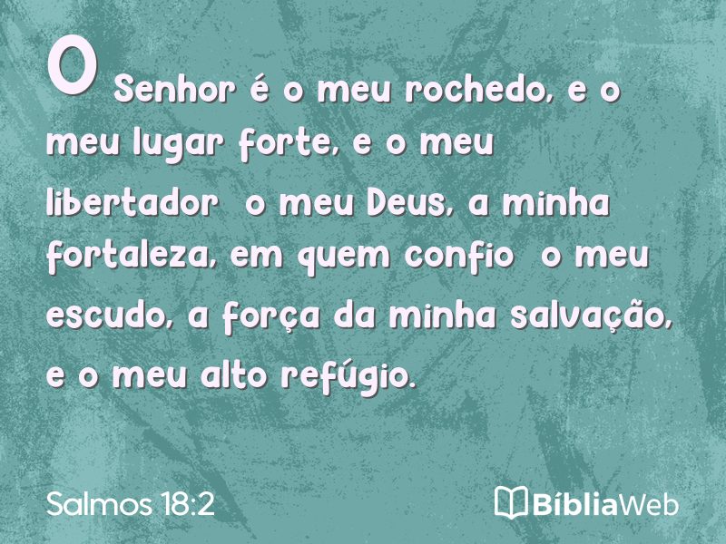 Salmos 18:2 em imagem para compartilhar