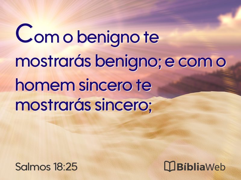 Salmos 18:25 em imagem para compartilhar