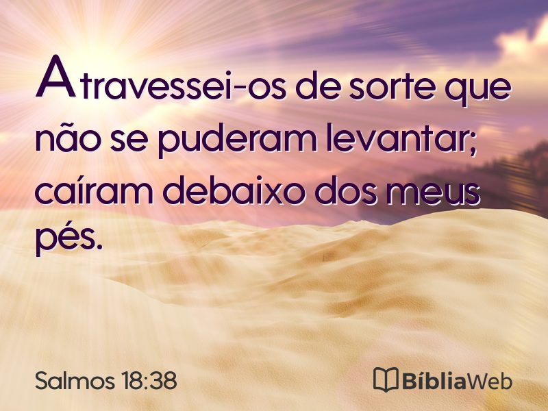 Salmos 18:38 em imagem para compartilhar