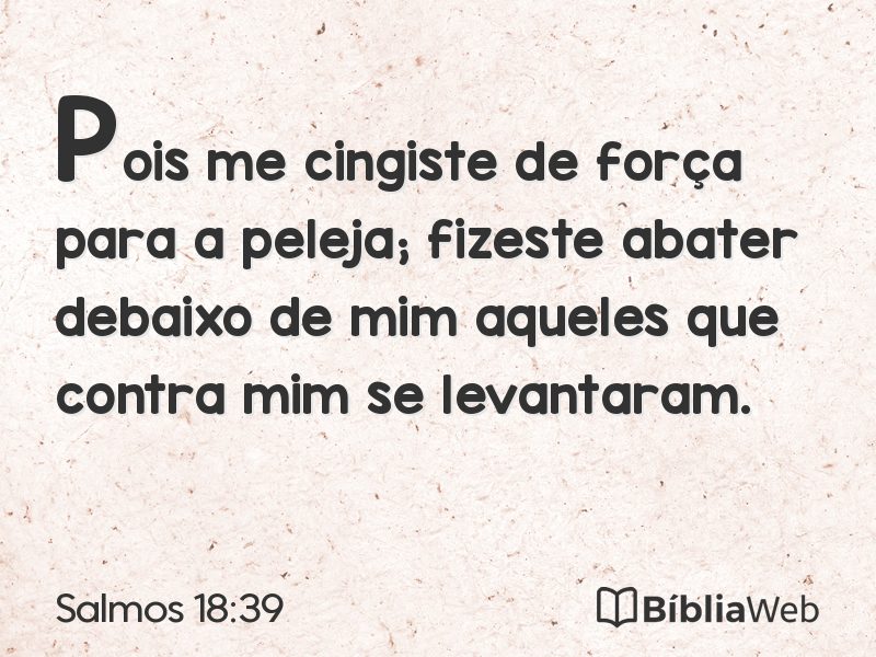 Salmos 18:39 em imagem para compartilhar