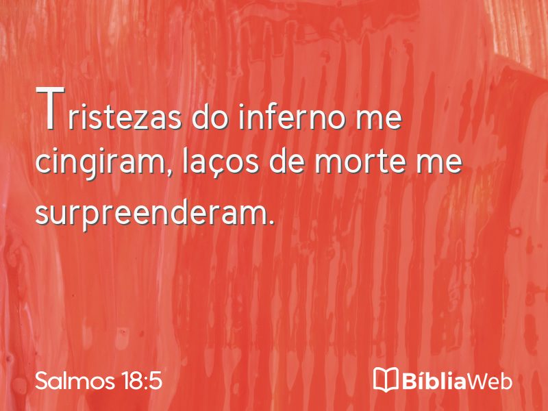 Salmos 18:5 em imagem para compartilhar