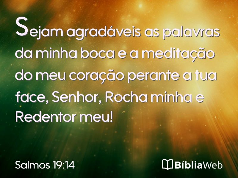 Salmos 19:14 em imagem para compartilhar