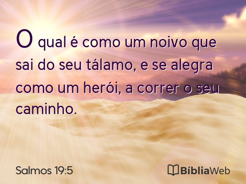 Salmos 19:5 em imagem para compartilhar