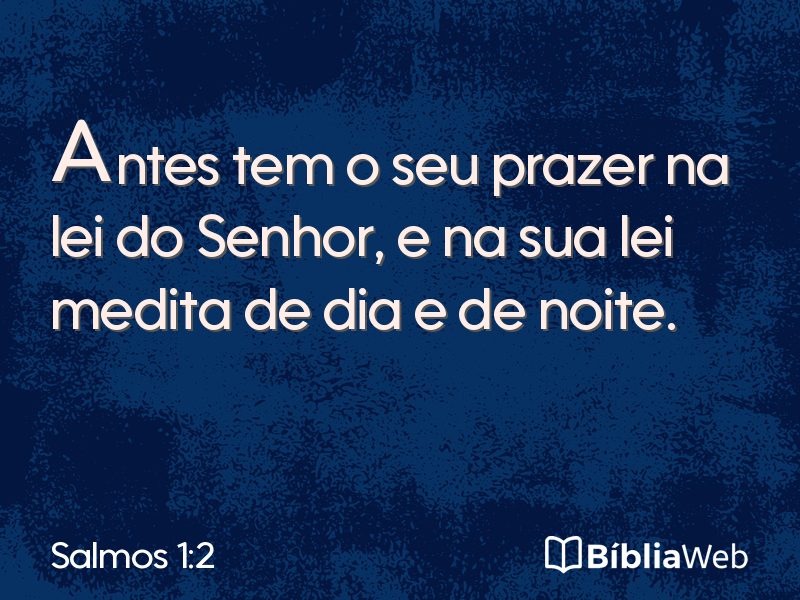 Salmos 1:2 em imagem para compartilhar