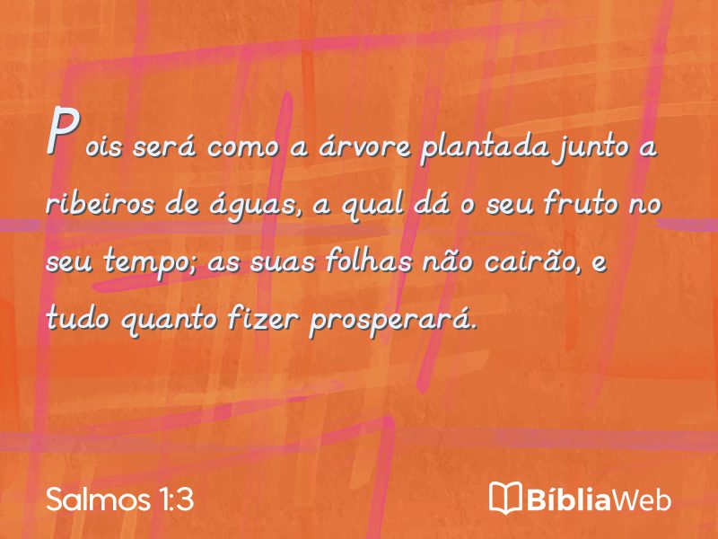 Salmos 1:3 em imagem para compartilhar