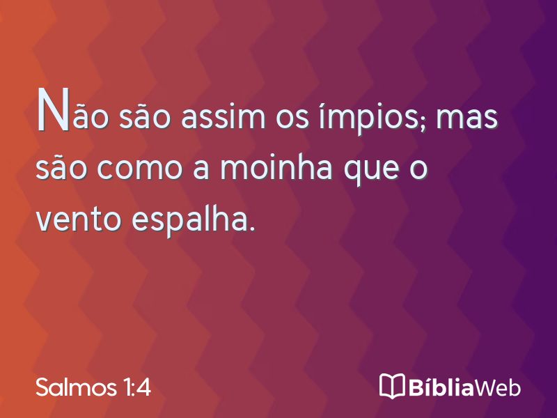 Salmos 1:4 em imagem para compartilhar