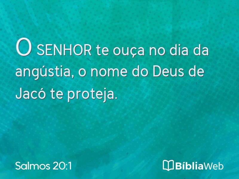 Salmos 20:1 em imagem para compartilhar
