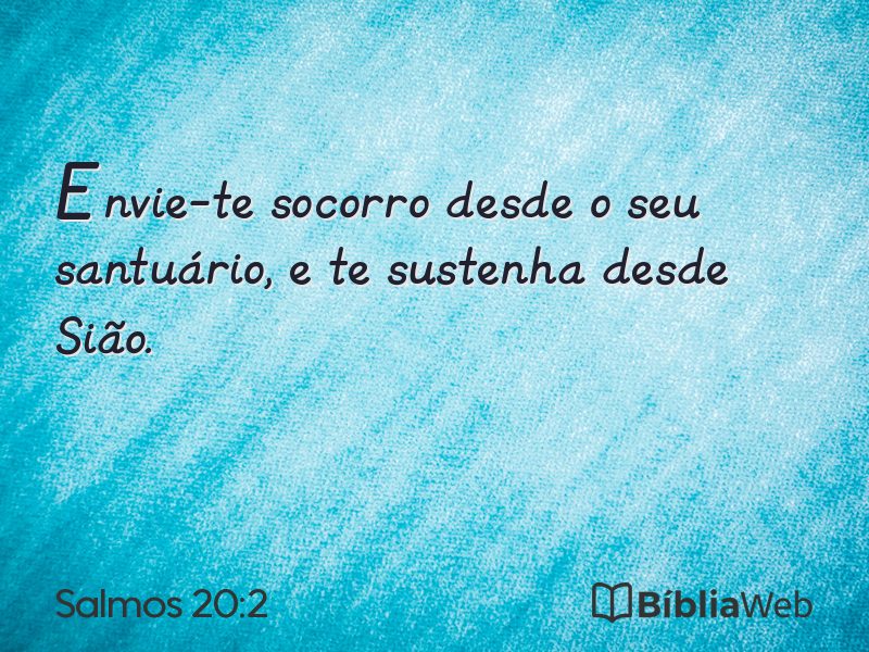 Salmos 20:2 em imagem para compartilhar