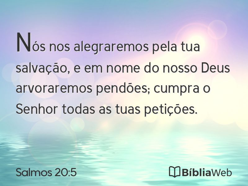 Salmos 20:5 em imagem para compartilhar