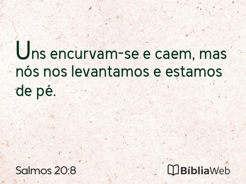 Salmos 20:8 em imagem para compartilhar