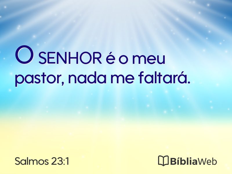 Salmos 23:1 em imagem para compartilhar