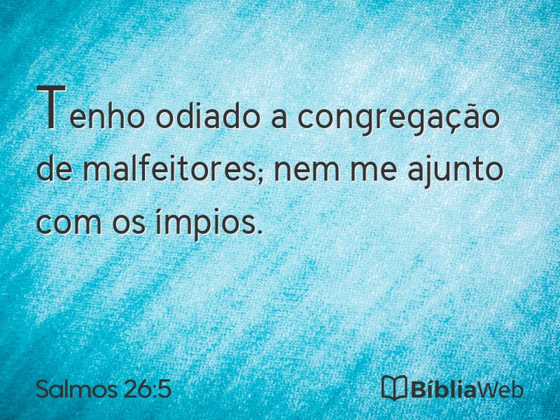 Salmos 26:5 em imagem para compartilhar