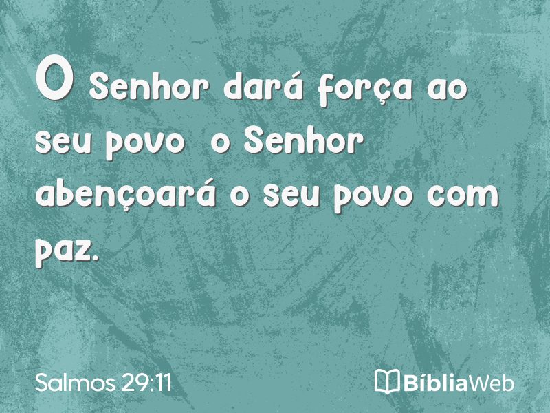 Salmos 29:11 em imagem para compartilhar