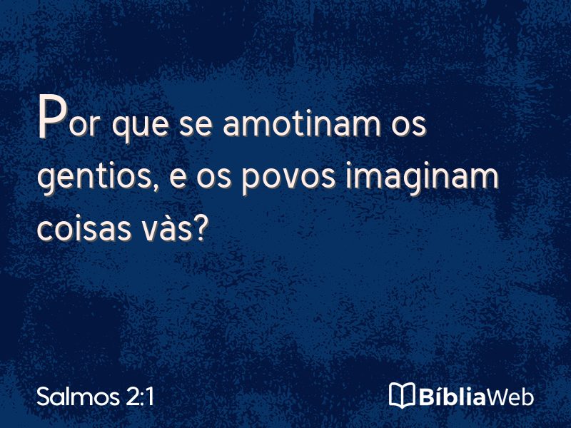 Salmos 2:1 em imagem para compartilhar