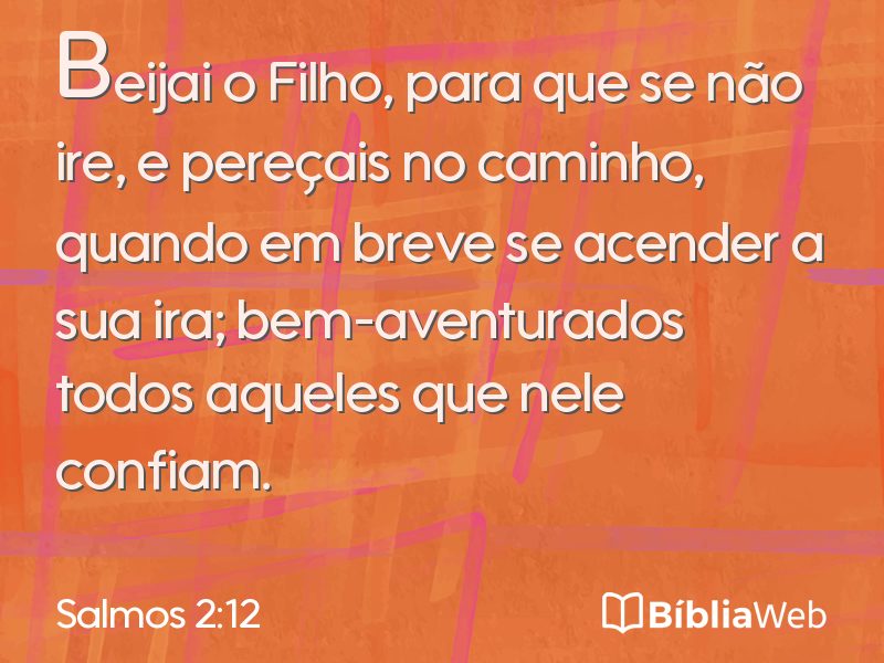 Salmos 2:12 em imagem para compartilhar