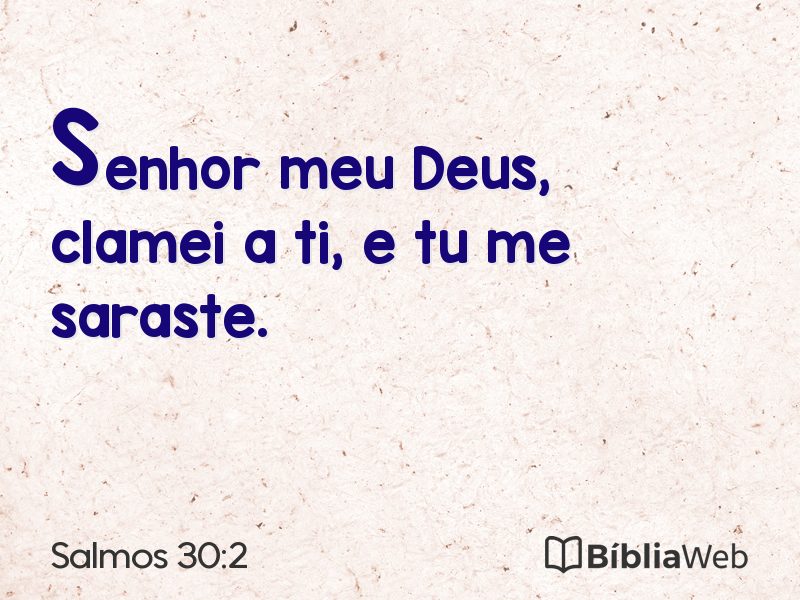 Salmos 30:2 em imagem para compartilhar