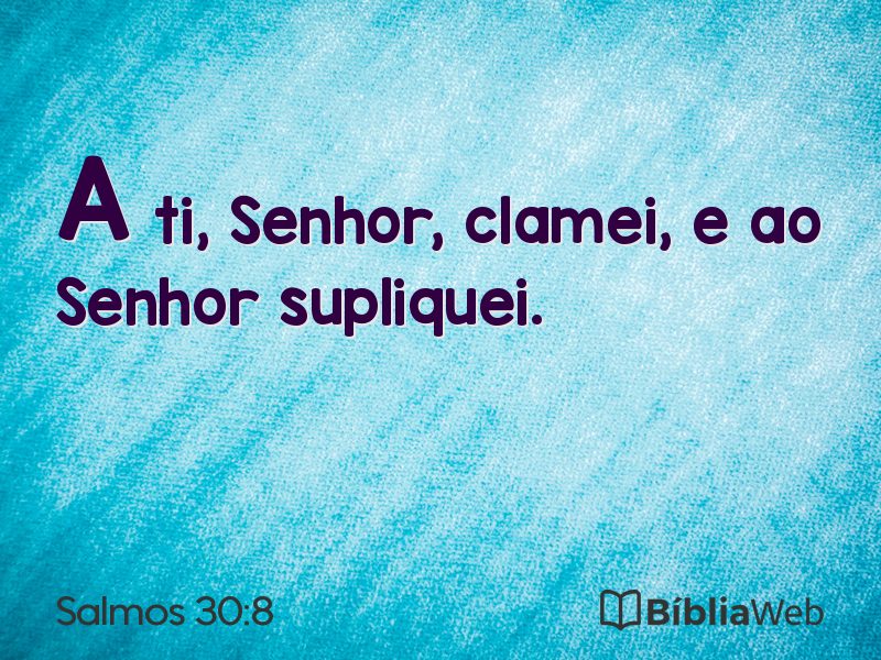 Salmos 30:8 em imagem para compartilhar