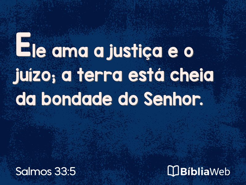 Salmos 33:5 em imagem para compartilhar