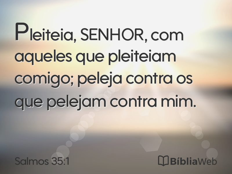 Salmos 35:1 em imagem para compartilhar