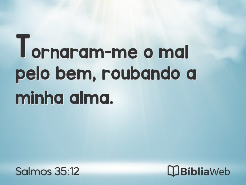 Salmos 35:12 em imagem para compartilhar