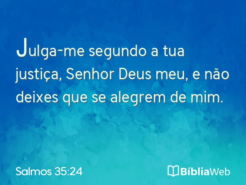 Salmos 35:24 em imagem para compartilhar
