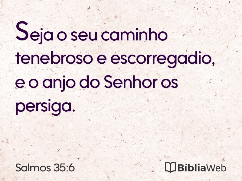 Salmos 35:6 em imagem para compartilhar