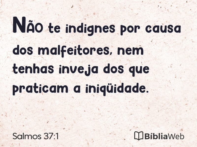 Salmos 37:1 em imagem para compartilhar