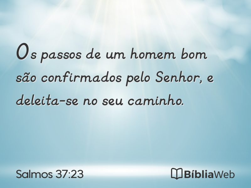 Salmos 37:23 em imagem para compartilhar