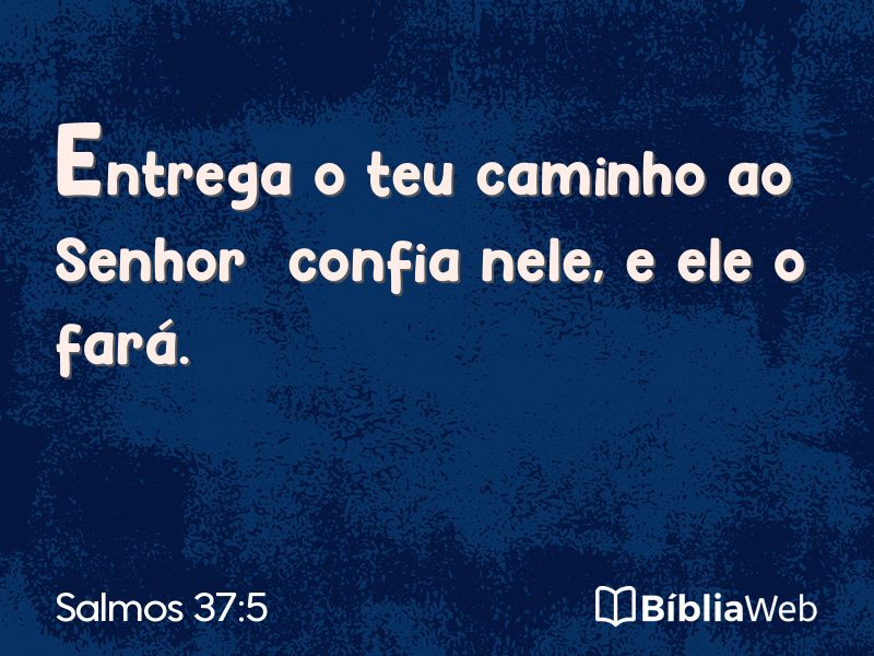 Salmos 37:5 em imagem para compartilhar