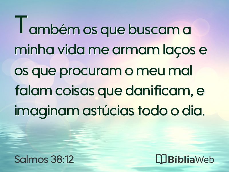 Salmos 38:12 em imagem para compartilhar