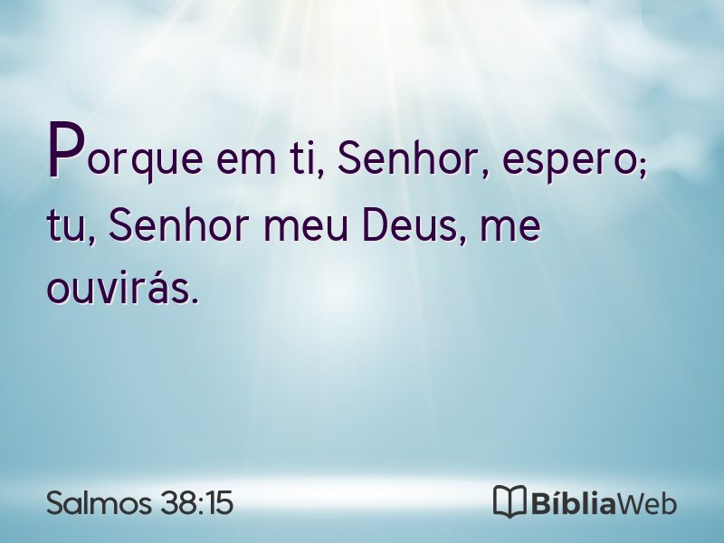 Salmos 38:15 em imagem para compartilhar