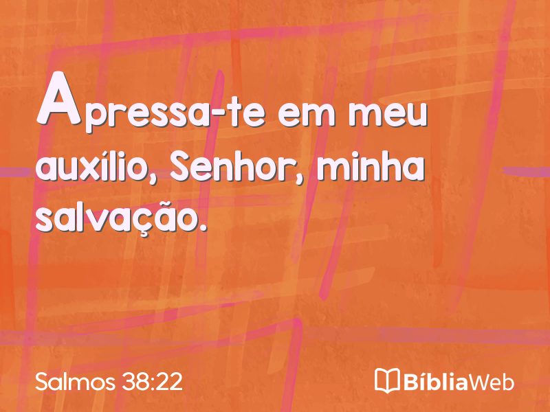 Salmos 38:22 em imagem para compartilhar