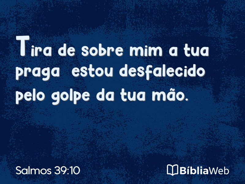 Salmos 39:10 em imagem para compartilhar