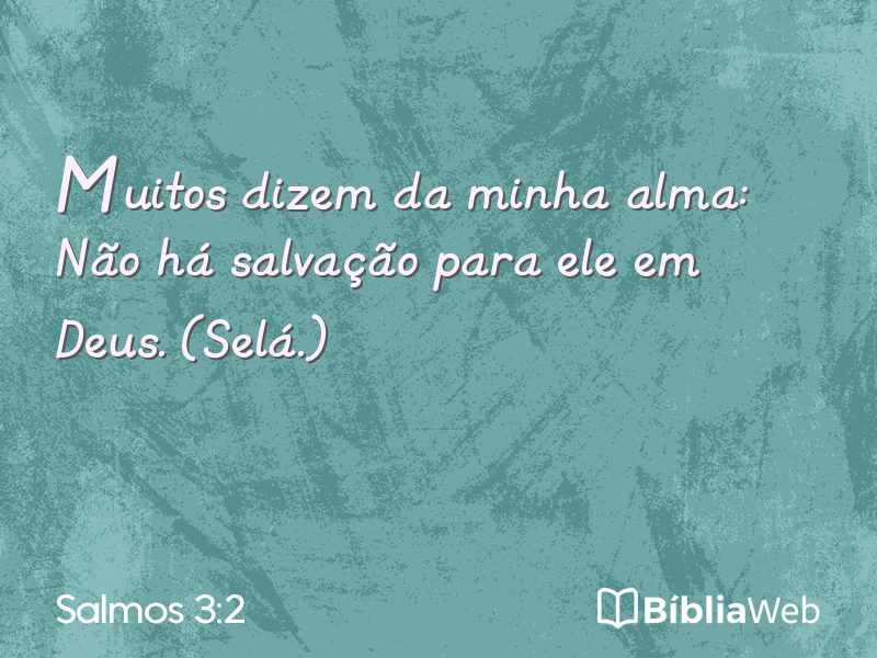 Salmos 3:2 em imagem para compartilhar