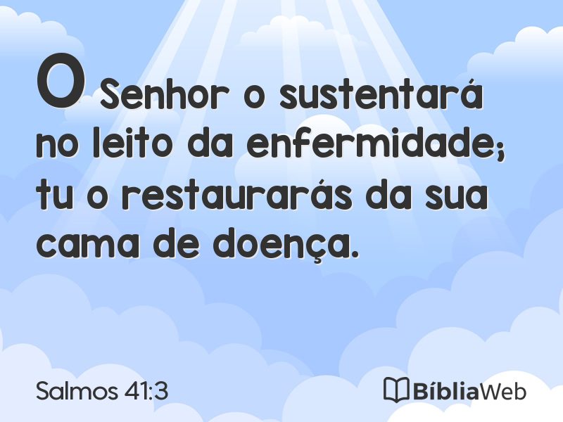 Salmos 41:3 em imagem para compartilhar