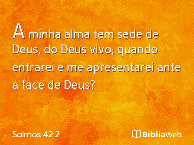 Salmos 42:2 em imagem para compartilhar