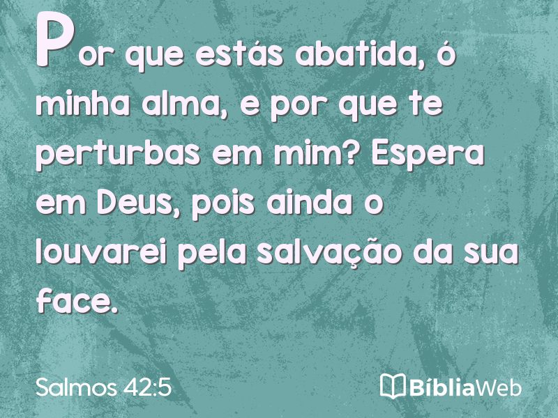 Salmos 42:5 em imagem para compartilhar