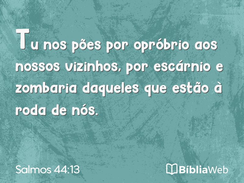Salmos 44:13 em imagem para compartilhar