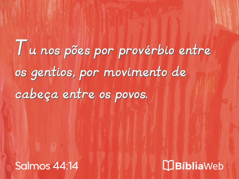 Salmos 44:14 em imagem para compartilhar