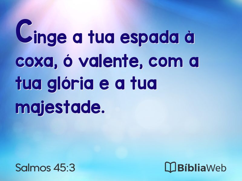 Salmos 45:3 em imagem para compartilhar