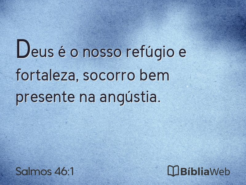 Salmos 46:1 em imagem para compartilhar