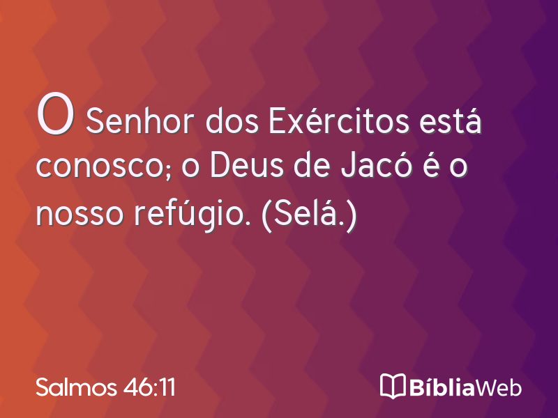 Salmos 46:11 em imagem para compartilhar