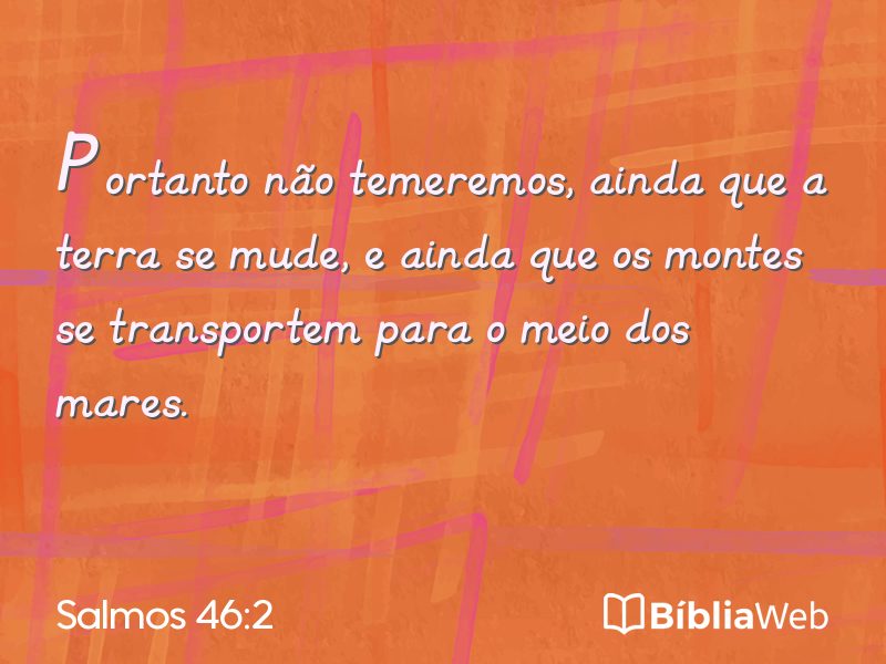 Salmos 46:2 em imagem para compartilhar