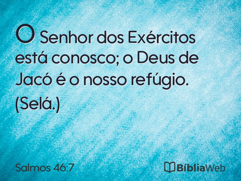 Salmos 46:7 em imagem para compartilhar