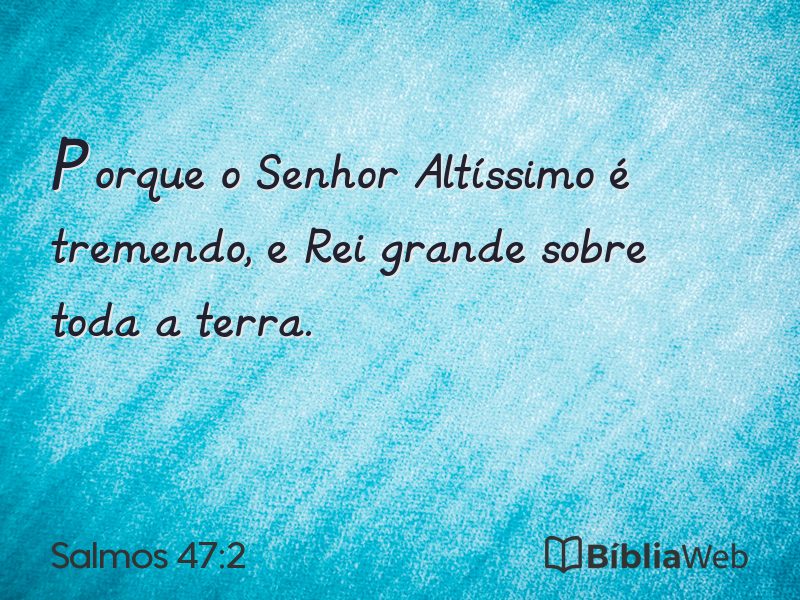 Salmos 47:2 em imagem para compartilhar