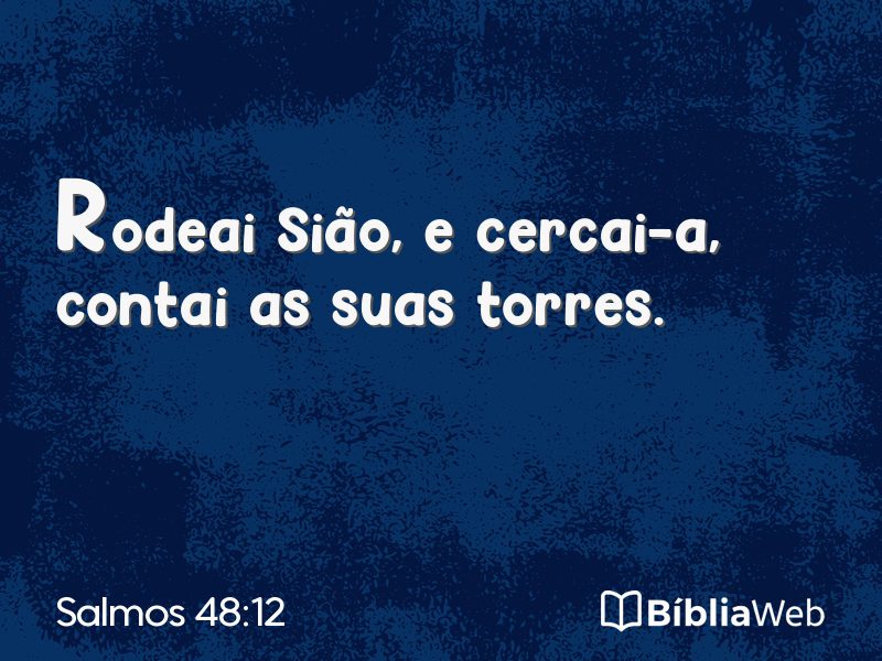 Salmos 48:12 em imagem para compartilhar