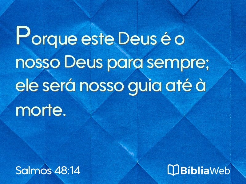 Salmos 48:14 em imagem para compartilhar